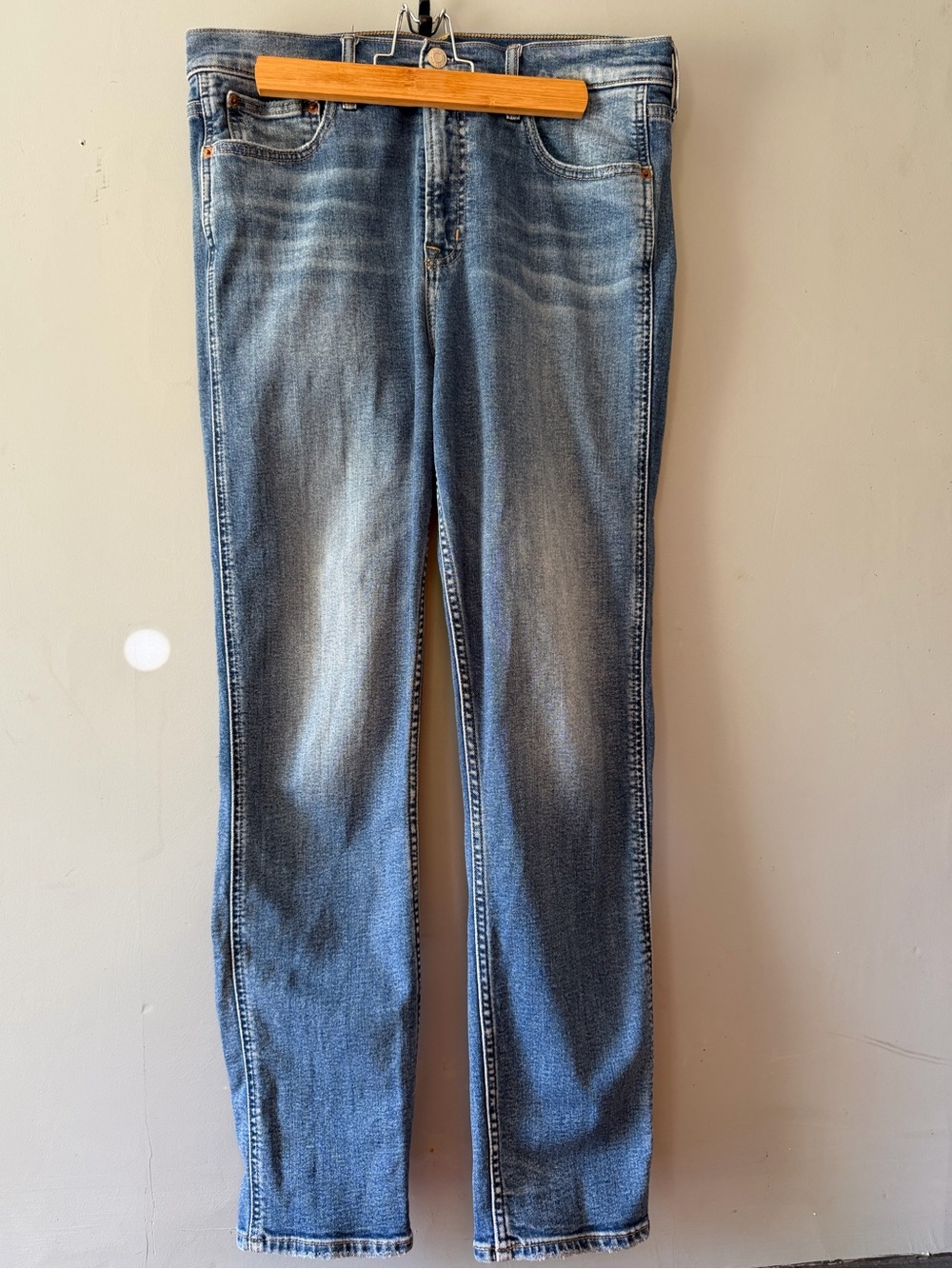 GAP High-Rise Faded Blue Skinny Jeans size 14 Long